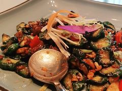 脆口黄瓜爆牛肉粒-安蒂娅.悦景轩中餐厅(西乡店)