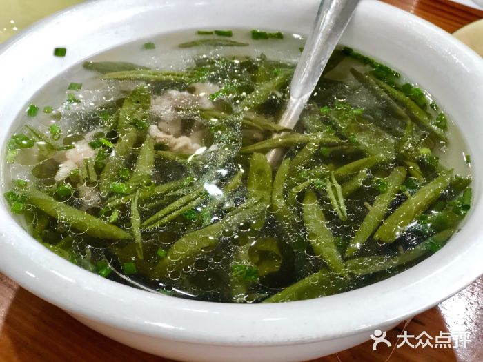 美味之家农家乐(西山店)-莼菜肉丝汤-菜-莼菜肉丝汤图片-苏州美食