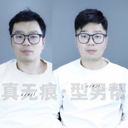 -型男帮男士假发补发·佩戴式发型