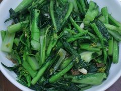 油渣生炒增城迟菜心-九岭农庄·竹筒饭