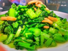 菜心炒口蘑-老头儿油爆虾(星光一期店)