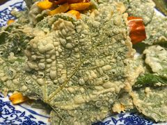 面拖桑树叶-天台徐家小吃