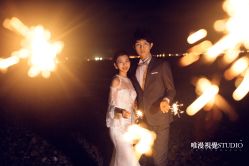 夜景-巴黎婚纱摄影工作室