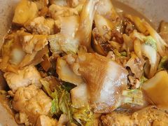 玉田白菜五花肉熬豆腐-唐山宴百姓府邸院落中餐