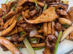 杏鲍菇炒鹿柳-鹿鸣春饭店(总店)