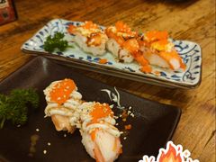 火炙帝皇蟹脚手握寿司-小川洋风料理(江汉路店)