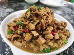 野笋炒雪菜肉沫-国生茶庄·地道农家菜团建活动