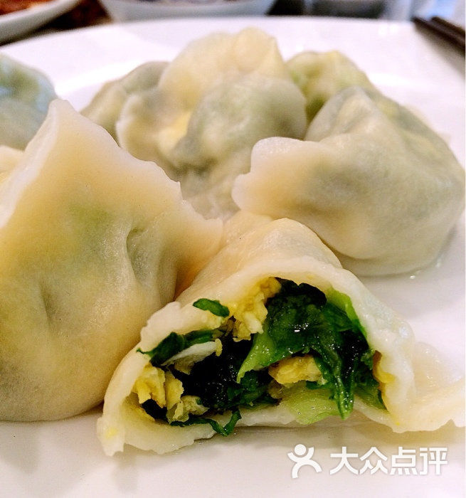小白菜鸡蛋虾皮饺子