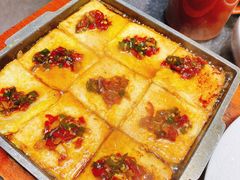石板煎豆腐-草家酱蟹炭火烤肉店(珲春南路一店)