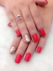 OPI大红色磨砂-甲壳儿美甲美睫