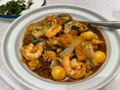 海鲜豆腐烩粉条-便宜坊烤鸭店(甜水园店)