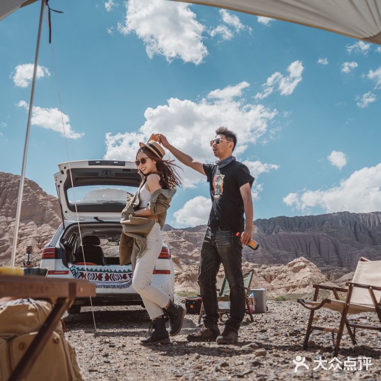 天山脚下野生露营地🏕️ins露营比想象还浪漫
