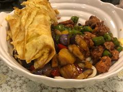 茄子肉丁鸡蛋拌面-文三里屯面馆(三里屯店)