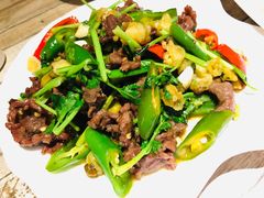 野山椒炒牛肉-老边饺子(彩虹城店)