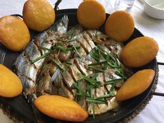 鱼锅饼子-宾朋海鲜美食餐厅·特色美食(兴海路店)