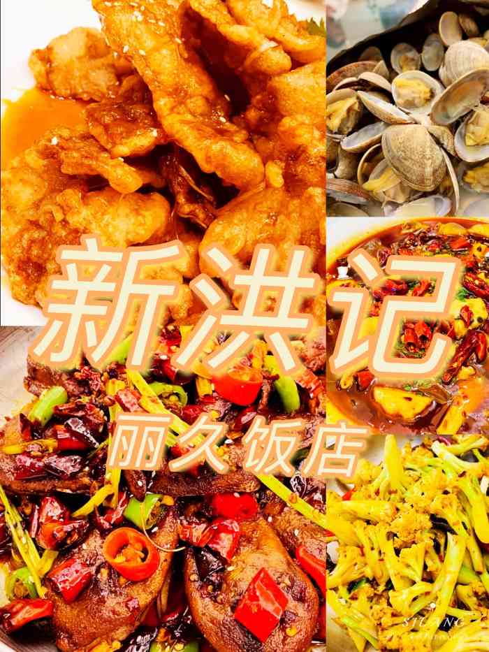 新洪记丽久饭店菜谱图片