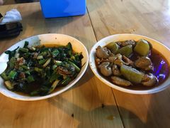蒜苗盐煎肉-雨田饭店(华兴东街店)