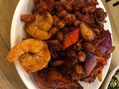 椒香虾仁爆鸡球-陈傻子餐厅(世纪都会店)