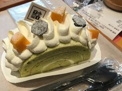 青汁舒芙蕾蛋糕-YUMI芽米·法式烘焙·咖啡(文化宫店)