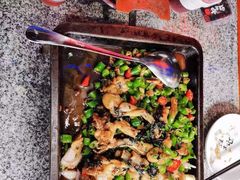 炭烧牛蛙平锅紫苏味-蘭奢雅集·江浙菜(青山江滩店)