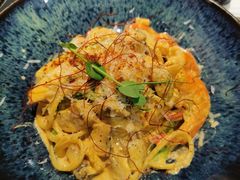 芝士蘑菇鲜虾意大利面-BE BRIGHT KITCHEN(正佳广场店)