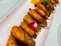 玫瑰油爆虾-上海会馆(香港名都店)