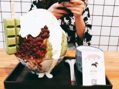 日式抹茶生乳かき氷-WONDER ICE 萬得冰田(建設路总店)