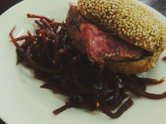 肉烧饼-老磁器口豆汁店(天坛店)