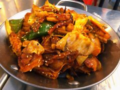 鱿鱼炒五花肉-富乐满韩国正宗炸鸡韩国料理(虹泉路店)