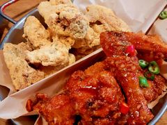 炸鸡翅一半一半-富乐满韩国正宗炸鸡韩国料理(虹泉路店)