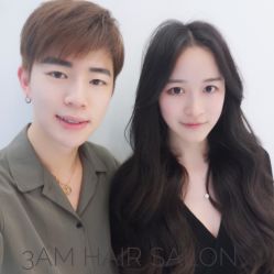 Yishen染发作品-3AM HAIR SALON烫发染发接发