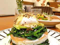 牛油果蘑菇菠菜水波蛋-AFS Cafe & Canteen(闽江二路店)