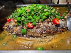 鲜青椒烤鱼-探鱼·鲜青椒爽麻烤鱼(北京路天河城店)
