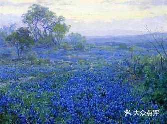 画家笔下的蓝色鸢尾花，美不胜收