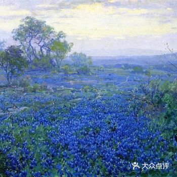 画家笔下的蓝色鸢尾花，美不胜收