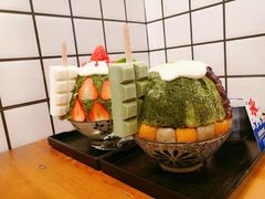 抹茶生乳かき氷-WONDER ICE 萬得冰田(建設路总店)
