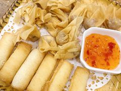 炸牛奶拼炸云吞-阿多私房菜(顺德店)