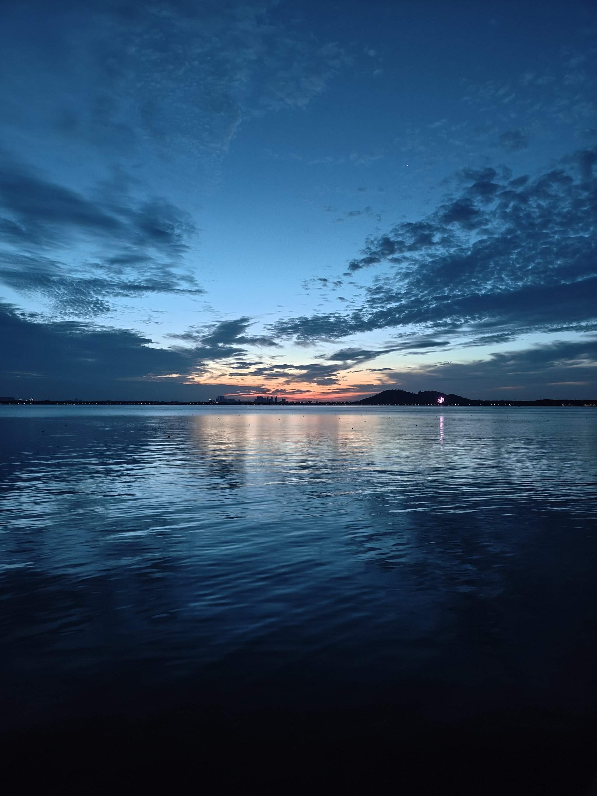 海上日落 真实图片