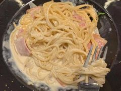 培根奶油意面-机器人火炉披萨