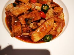 雪菜虾仁烧豆腐-港丽餐厅