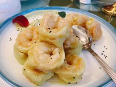 青芥芝麻明虾球-天顺渔港·海景餐厅(星海广场店)