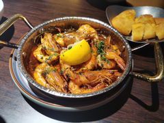 橄榄油蒜香煎虾-庐灶江南·江南菜·四合院Bistro(东直门雍和宫·原华侨宾馆店)