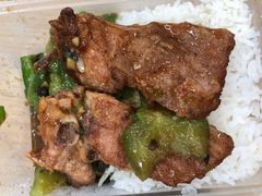 時菜豬扒飯-彩香园咖啡美食(海南花园第2座店)