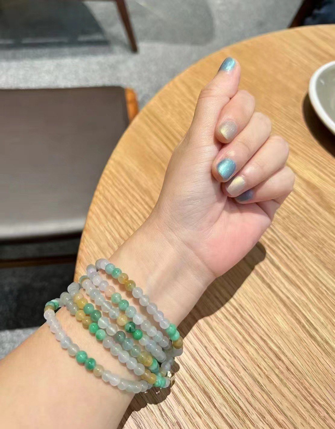 6mm缅甸高冰多宝翡翠珠串