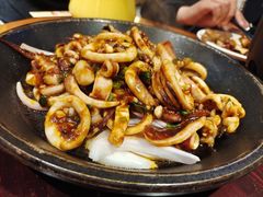 干锅鱿鱼-好嫂子酱猪手•农家菜(华远坊店)