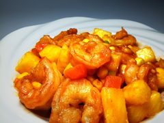 菠萝咕唠虾球-水月周庄铂尔曼酒店-水月荟中餐厅