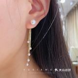 除了婚戒，婚品必备的一件首饰—流苏耳环