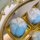 超高颜值青花瓷渐变冰皮月饼l美哭不翻车无需收拾