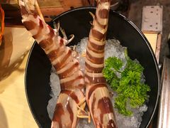 花竹虾-鲜入围煮花胶鸡海鲜火锅