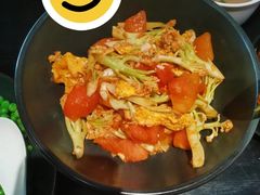 番茄鸡蛋炒花菜-简小舍·民间手艺菜(武昌江滩店)